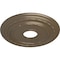 Ekena Millwork Dublin Ceiling Medallion (Fits Canopies up to 8 1/4"), 15 3/8"OD x 3 5/8"ID x 1"P, Warm Silver CM15DUWSS - alternate 2